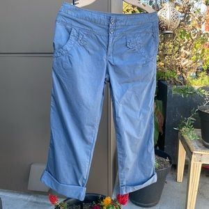 Anthropology Hei Hei Storm Blue Pant NEW